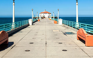 City of Hermosa Beach Pier located in Southern California